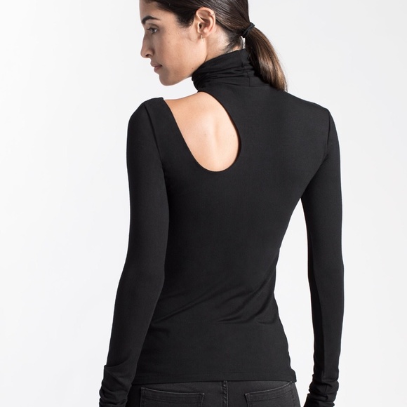 Express Women's Black Allegra Long-Sleeve Turtle Neck Top . Size S. NWT! - Picture 6 of 11